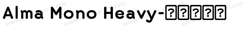 Alma Mono Heavy字体转换